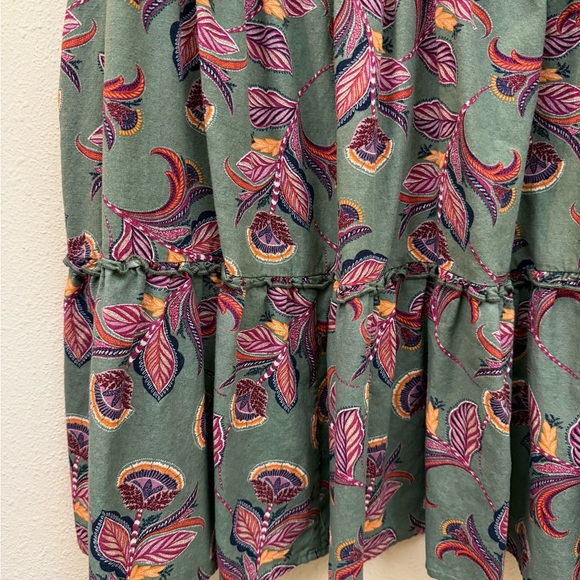 St John’s Bay Floral Ruffle Sleeve Dress - Picture 6 of 7